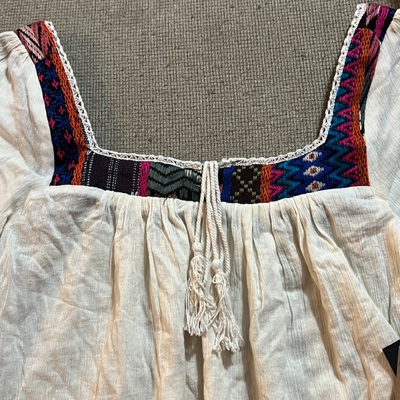 NWT Billabong Cotton Boho Blouse - Picture 4 of 7